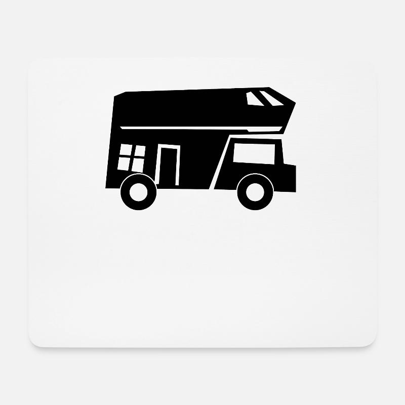 Wohnmobil Camping Camper - Mousepad (Querformat) - Weiß