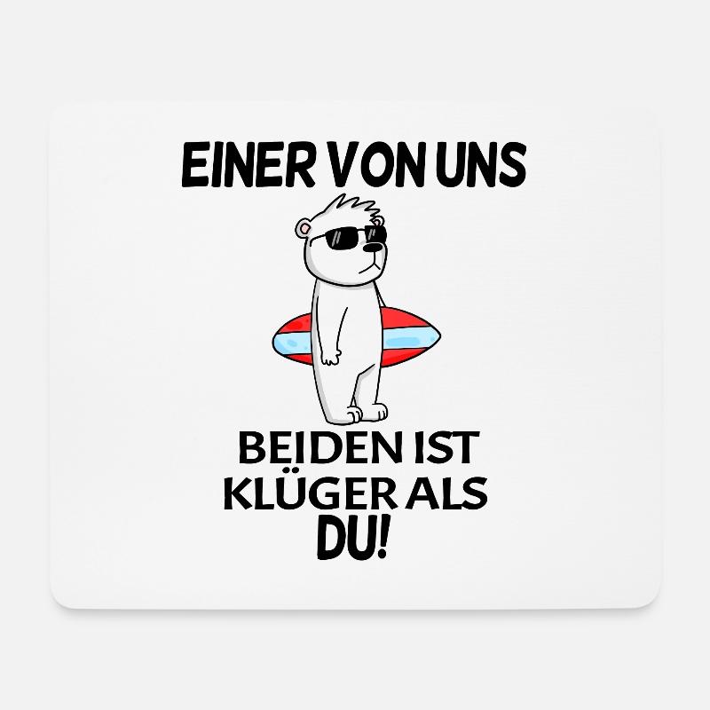 lustiger Spruch - Mousepad (Querformat) - Weiß