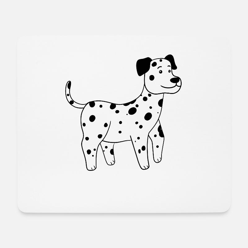 Dalmatiner - Mousepad (Querformat) - Weiß