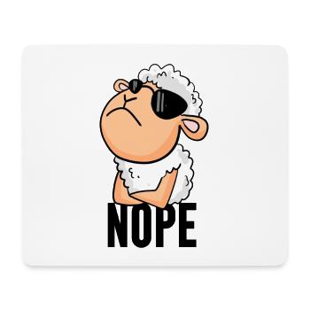 Sheep nope funny - Mouse Pad (horizontal) - white - Front