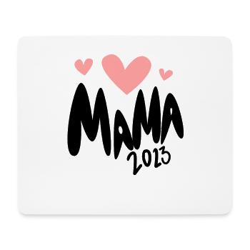 Mama 2023 loading - Werdende Mutter 2023 - Mousepad (Querformat) - Weiß - Vorne