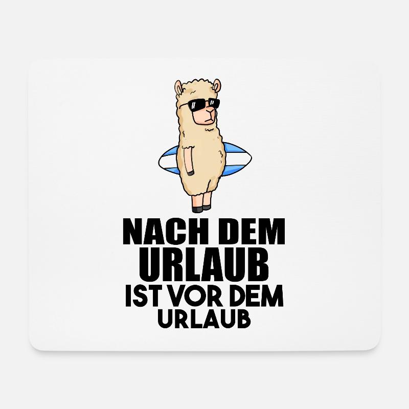 Strandraub Urlaub Reise Strand Urlaubsziel - Mousepad (Querformat) - Weiß