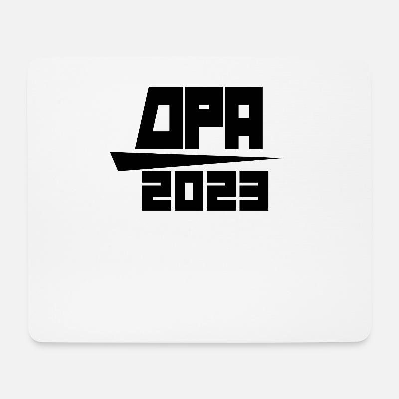 Opa 2023 - Opa werden - Bald Opa - Mousepad (Querformat) - Weiß