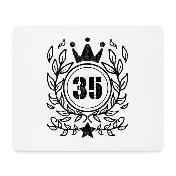 35 - Born year Year of birth 1935 - Mouse Pad (horizontal) - white - Front