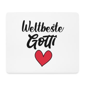 Weltbeste Gotti Schweiz Patentante Patin - Mousepad (Querformat) - Weiß - Vorne