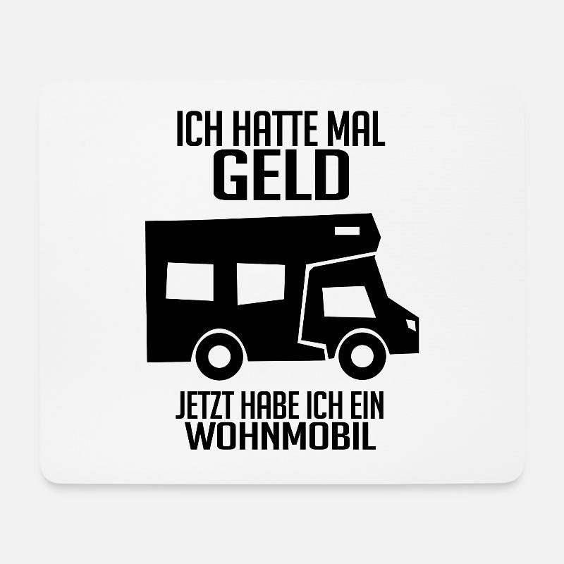 Wohnmobil Wohnwagen Campen Camping - Mousepad (Querformat) - Weiß