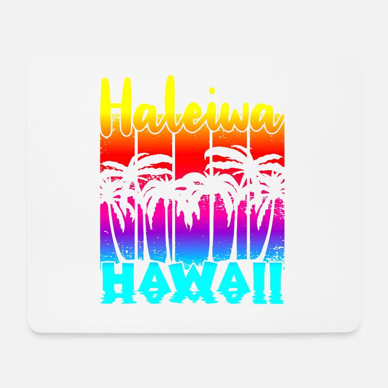 Haleiwa Hawaii - Mousepad (Querformat) - Weiß