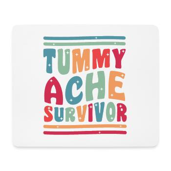 Bauchschmerzen Survivor Lustig - Mousepad (Querformat) - Weiß - Vorne