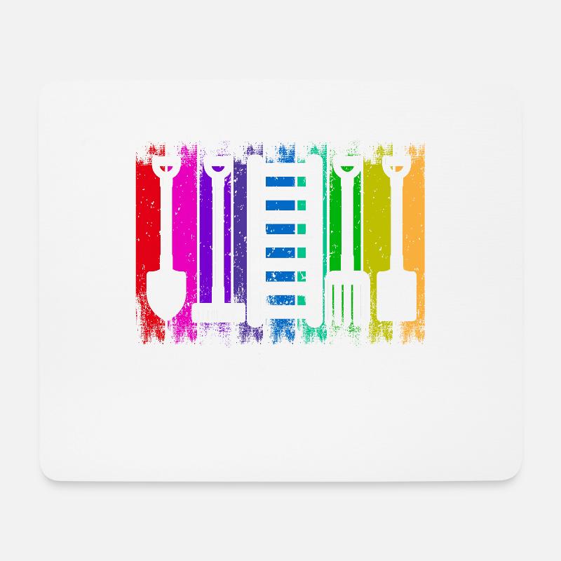 Rechenzentrumsleiter Rechen & Leiter Garten - Mousepad (Querformat) - Weiß
