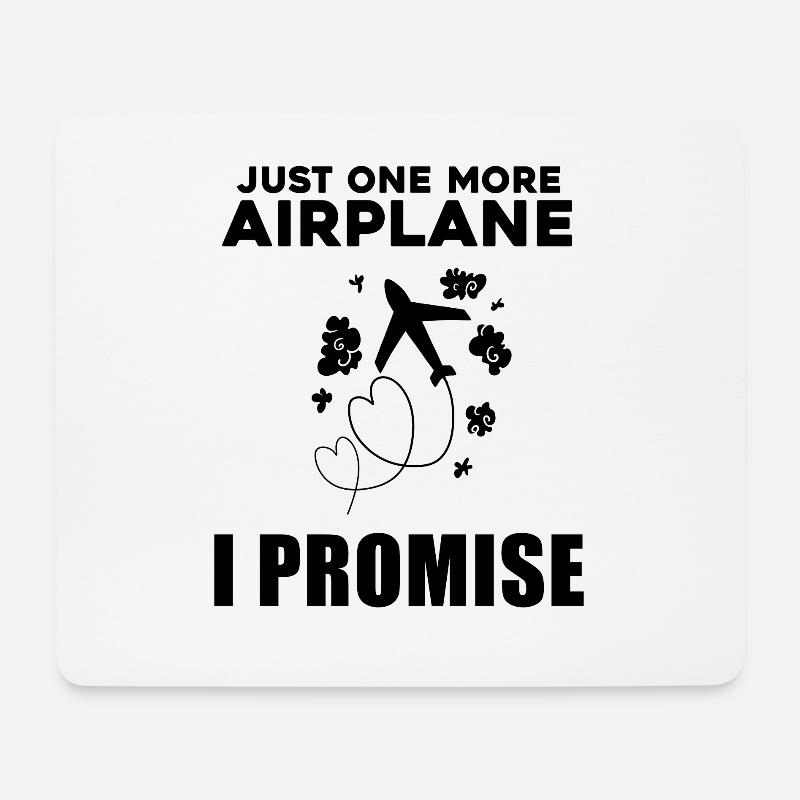 Flugzeuge Flugzeug Pilot Geschenk - Mousepad (Querformat) - Weiß