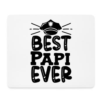 Min Papi isch de bescht meilleur papa Suisse - Tapis de souris (format paysage) - blanc - Devant