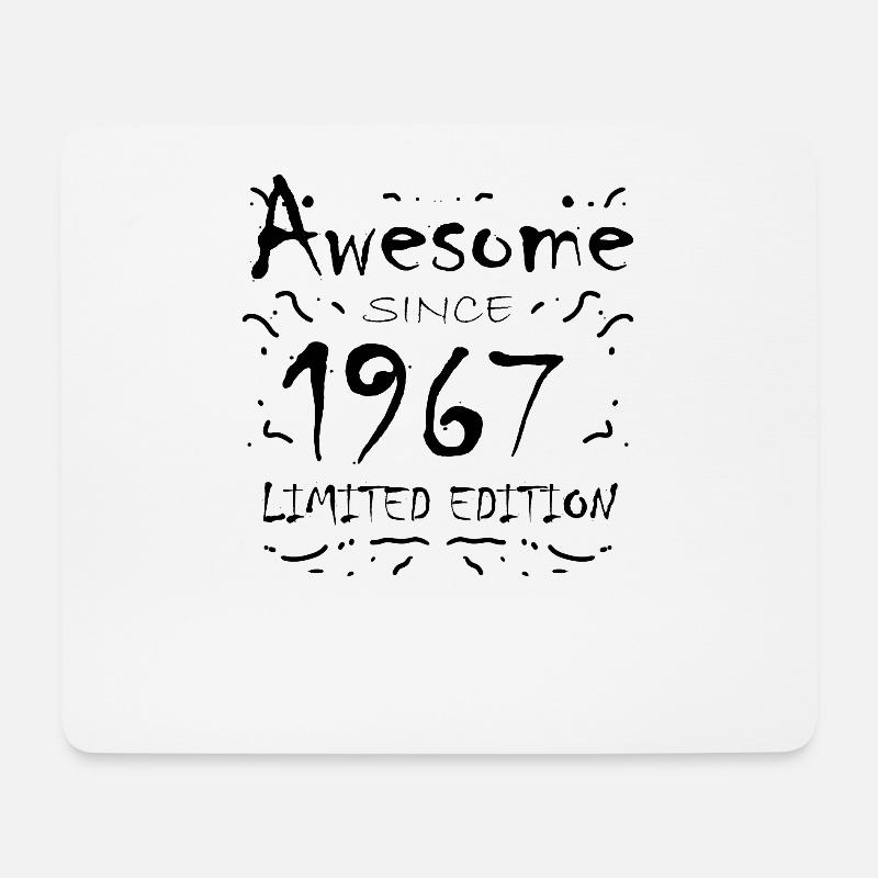 Fantastisch seit 1967 - Jahrgang 1967 - Mousepad (Querformat) - Weiß