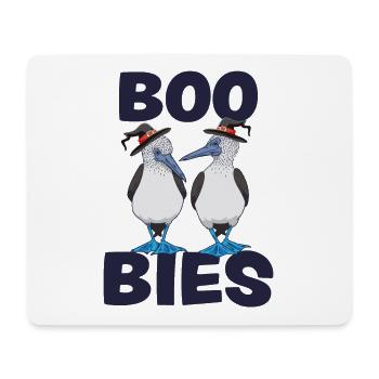 BOO BIES Lustiger Tölpel Vogel Halloween Kostüm - Mousepad (Querformat) - Weiß - Vorne
