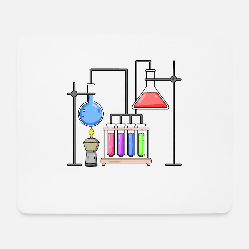 Chemie Labor Wissenschaft Chemiker - Mousepad (Querformat) - Weiß