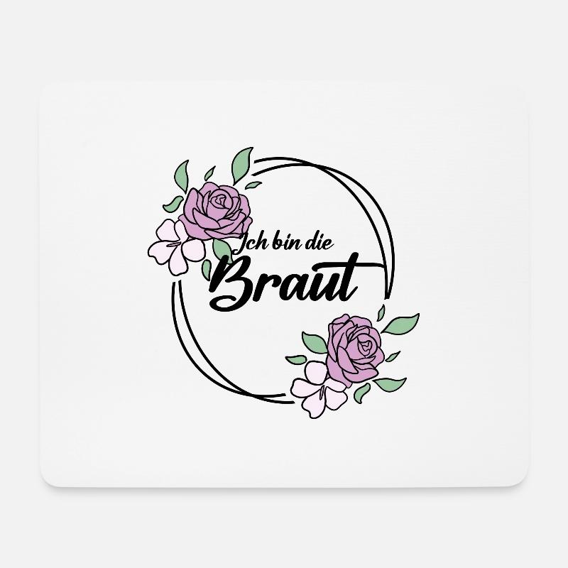 Die Braut Junggesellinnenabschied - Mousepad (Querformat) - Weiß