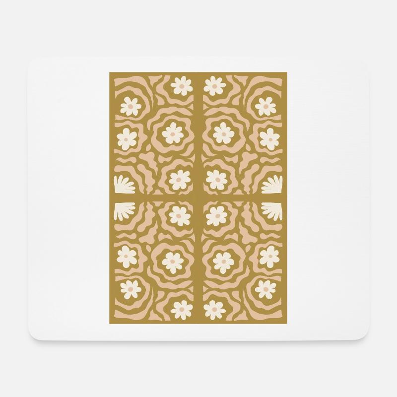 Jugendstil, Arts & Crafts, Aesthetic, Vintage-1900 - Mousepad (Querformat) - Weiß