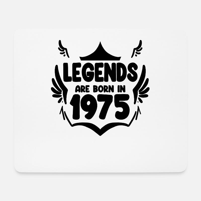 1975 - Jahrgang 1975 - Mousepad (Querformat) - Weiß