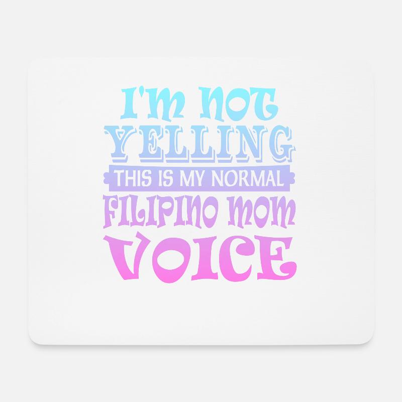 Philippinische Mutter - Mousepad (Querformat) - Weiß