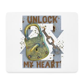 Dicton de la Saint-Valentin, clés de serrure, amour-amour - Tapis de souris (format paysage) - blanc - Devant