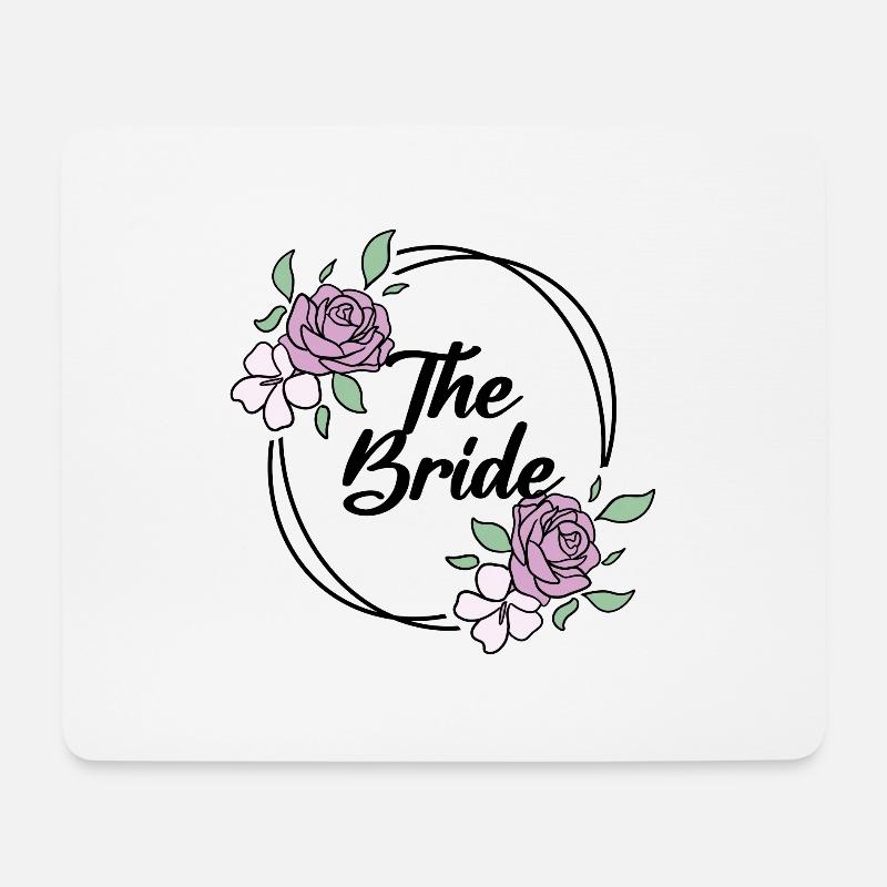 Braut Junggesellinnenabschied - Bride JGA - Mousepad (Querformat) - Weiß