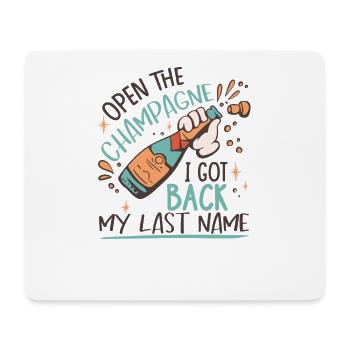 I Got Back My Last Name | Divorce Party - Mouse Pad (horizontal) - white - Front