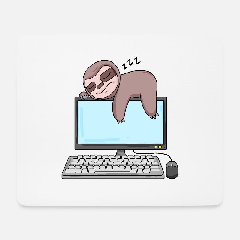 Cadeau de programmeur de nerd informatique - Tapis de souris (format paysage) - blanc