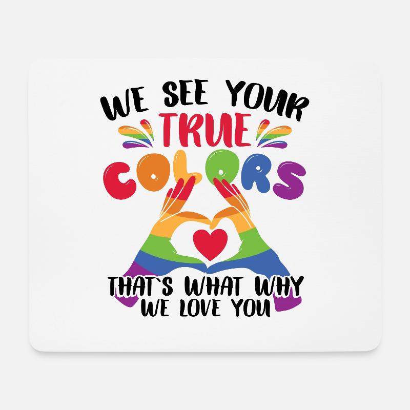 Lesbische Tochter | Pride-Monat | Schwul | LGBT - Mousepad (Querformat) - Weiß