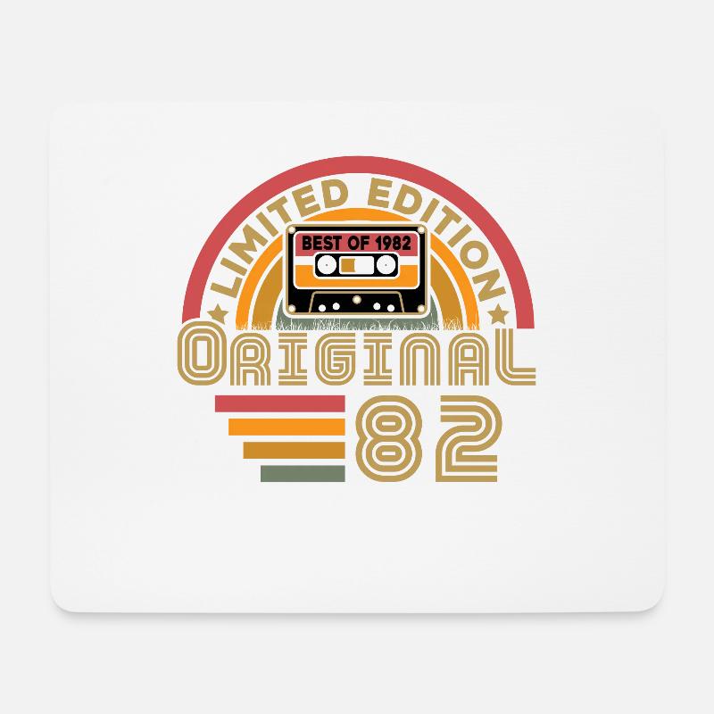 1982 Vintage Original 1982 Geburtstagsgeschenk - Mousepad (Querformat) - Weiß