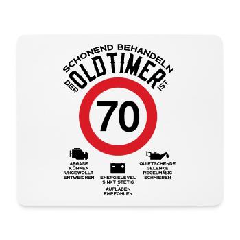 SCHONEND BEHANDELN 70. GEBURTSTAG OLDTIMER 1953 - Mousepad (Querformat) - Weiß - Vorne