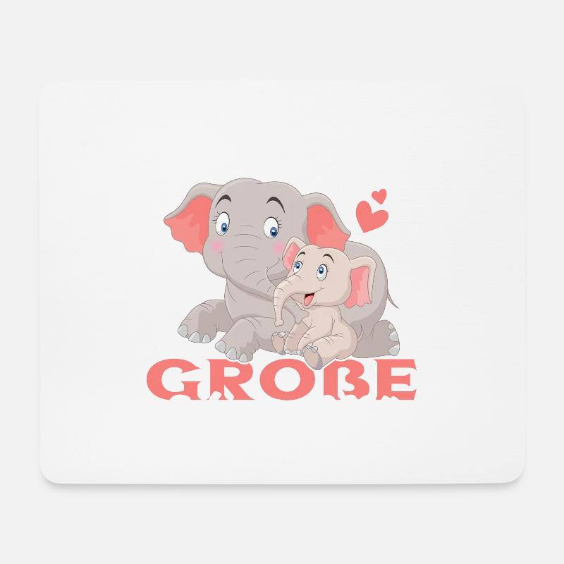Ich Werde eine Große Schwester 2024 - Mousepad (Querformat) - Weiß