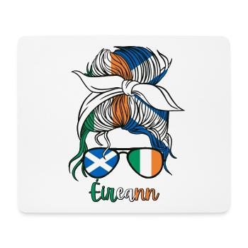 Éireann Halb Schottin Halb Irisches Mädchen Irland - Mousepad (Querformat) - Weiß - Vorne