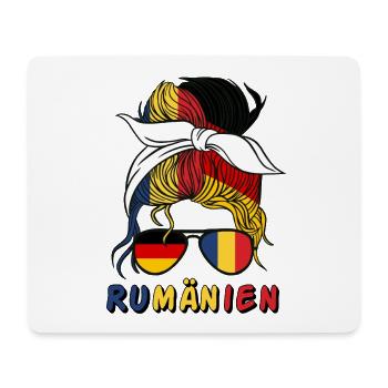Moitié Allemand Moitié Roumain Fille Allemagne Roumanie - Tapis de souris (format paysage) - blanc - Devant