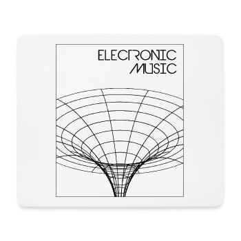 Elektronisches Musikplakat - Mousepad (Querformat) - Weiß - Vorne
