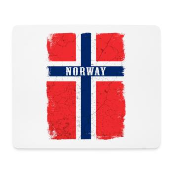 Norway flag - Mouse Pad (horizontal) - white - Front