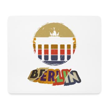 Berlin Germany City Skyline Vintage Retro - Mouse Pad (horizontal) - white - Front
