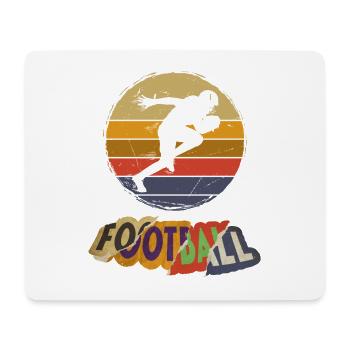 American Football Spieler Vintage Retro USA Sport - Mousepad (Querformat) - Weiß - Vorne