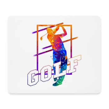 Golf Golfen Golfspieler Sport Hobby Club Vintage - Mousepad (Querformat) - Weiß - Vorne