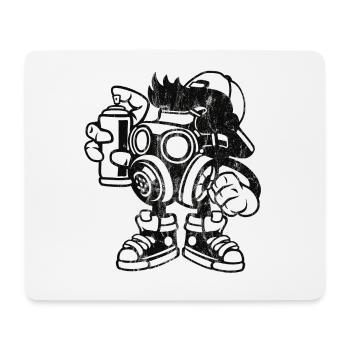GRAFFITI BOMBARDIER - Comic Design shirt Cartoon Manga - Tapis de souris (format paysage) - blanc - Devant