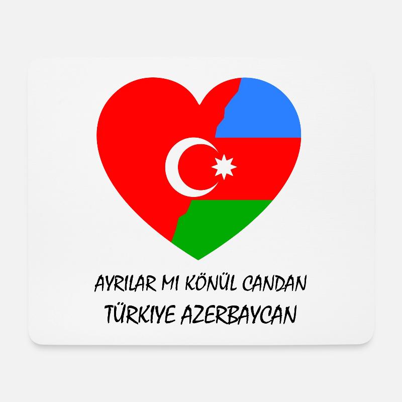 Aserbaidschan Türkei - Mousepad (Querformat) - Weiß