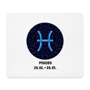 Pisces 20.02.-20.03. - Mousepad (Querformat) - Weiß - Vorne