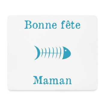 BONNE FÊTE. FÊTE DES MÈRES. FÊTE DES PÈRES. FÊTE - Tapis de souris (format paysage) - blanc - Devant