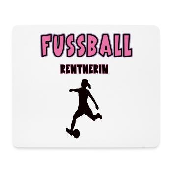Fussball Rentnerin Rente Ruhestand Fussballerin - Mousepad (Querformat) - Weiß - Vorne