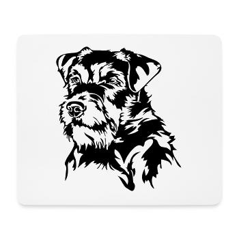 TERRIER DE CHASSE ALLEMAND CHIENS DE CHASSE Chien de chasse Wilsigns - Tapis de souris (format paysage) - blanc - Devant