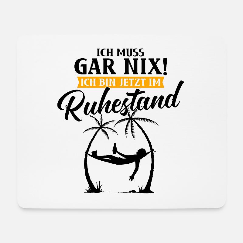 Ruhestand Pensionierung Rentner Spruch Geschenk - Mousepad (Querformat) - Weiß