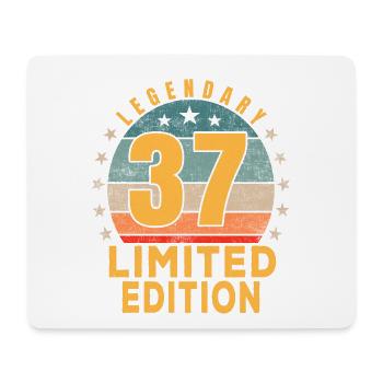 Geburtstag Legendary 37 Jahre Limited Edition - Mousepad (Querformat) - Weiß - Vorne