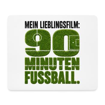 Mein Lieblingsfilm: 90 Minuten Fussball - Mousepad (Querformat) - Weiß - Vorne