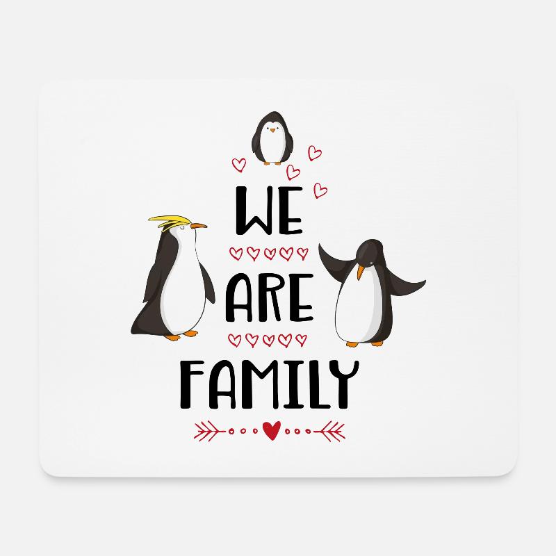 familie - Mousepad (Querformat) - Weiß