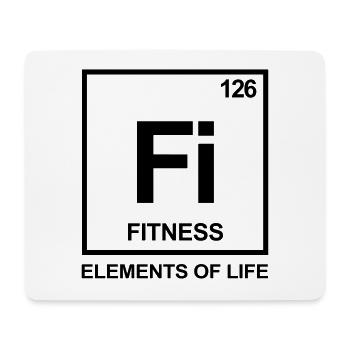 Elements of life: 126 fitness periodic table - Mouse Pad (horizontal) - white - Front