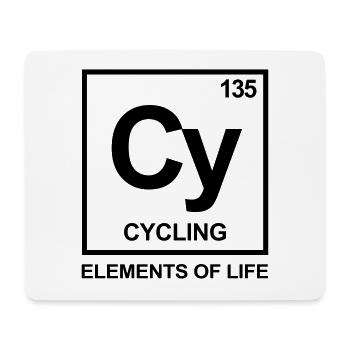 Elements of life: 135 cycling periodic table - Mouse Pad (horizontal) - white - Front