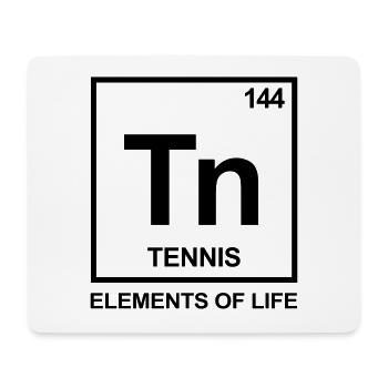 Elements of life : 142 Tennis Tableau périodique - Tapis de souris (format paysage) - blanc - Devant